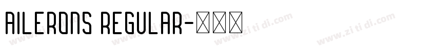 Ailerons Regular字体转换